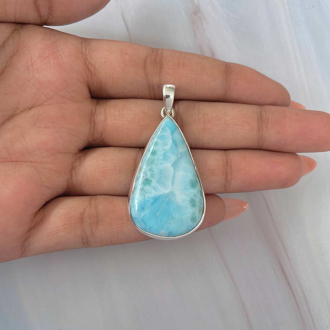 Larimar Pendant-(LAR-P-542.)