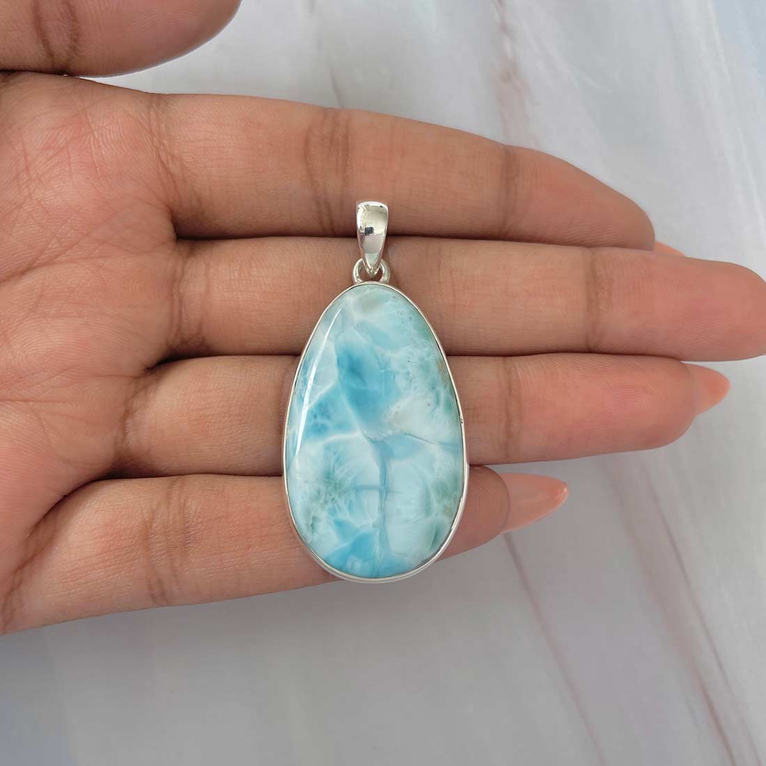 Larimar Pendant-(LAR-P-543.)