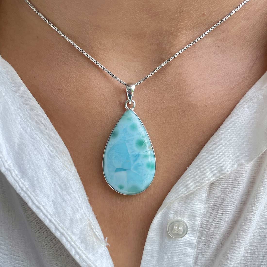 Larimar Pendant-(LAR-P-544.)