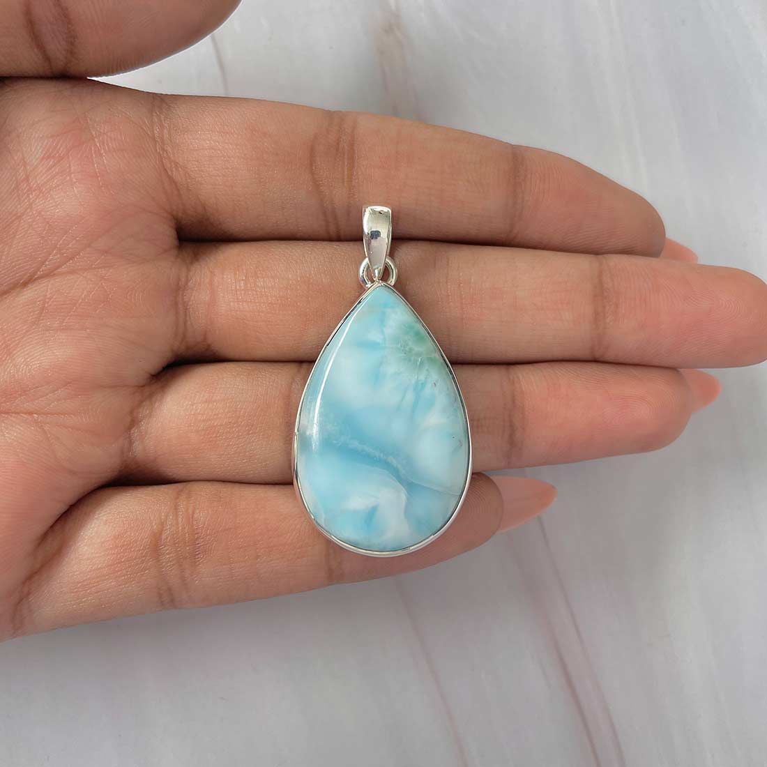 Larimar Pendant-(LAR-P-550.)