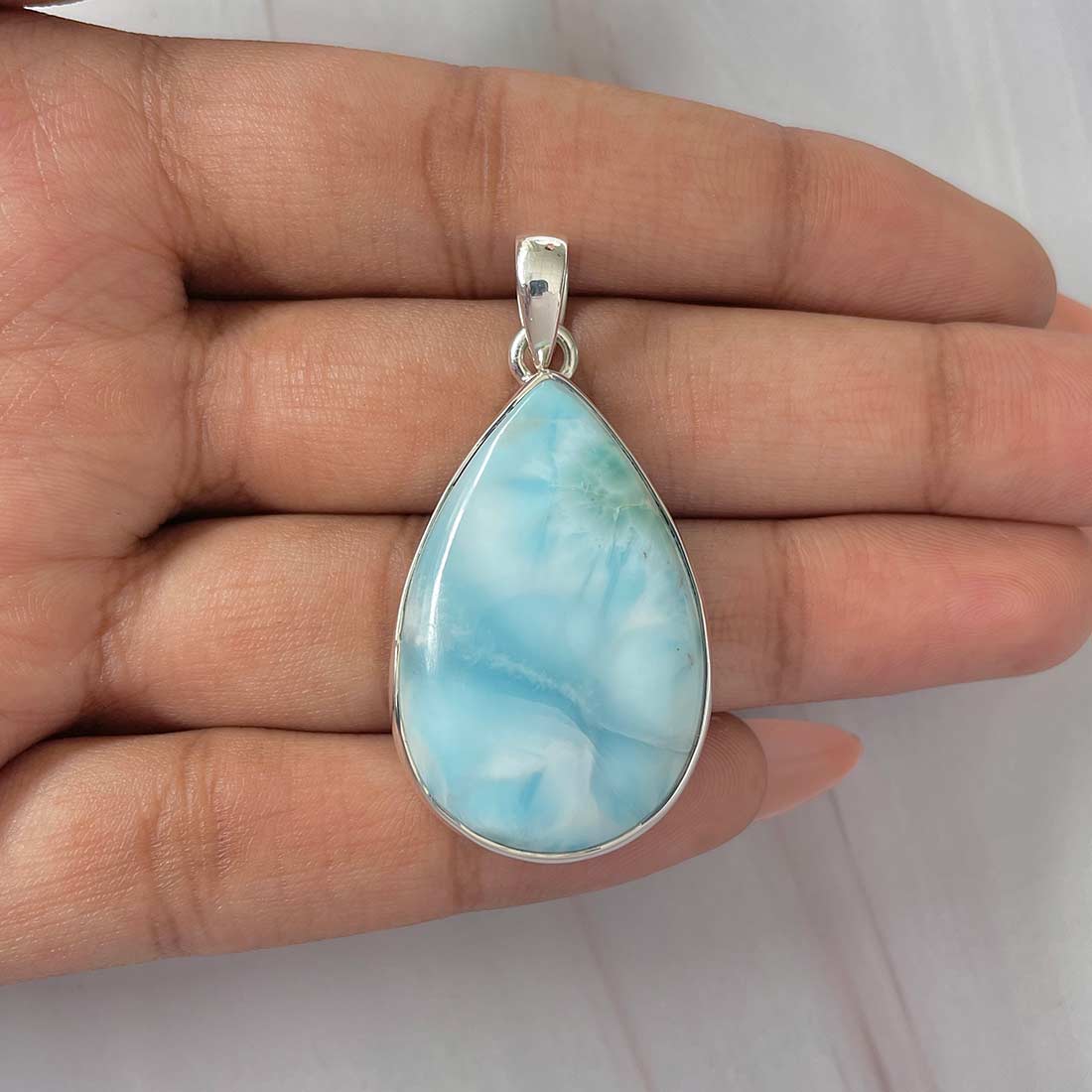 Larimar Pendant-(LAR-P-550.)