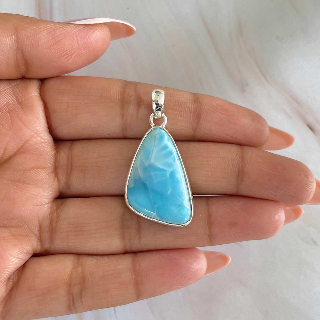 Larimar Pendant-(LAR-P-554.)