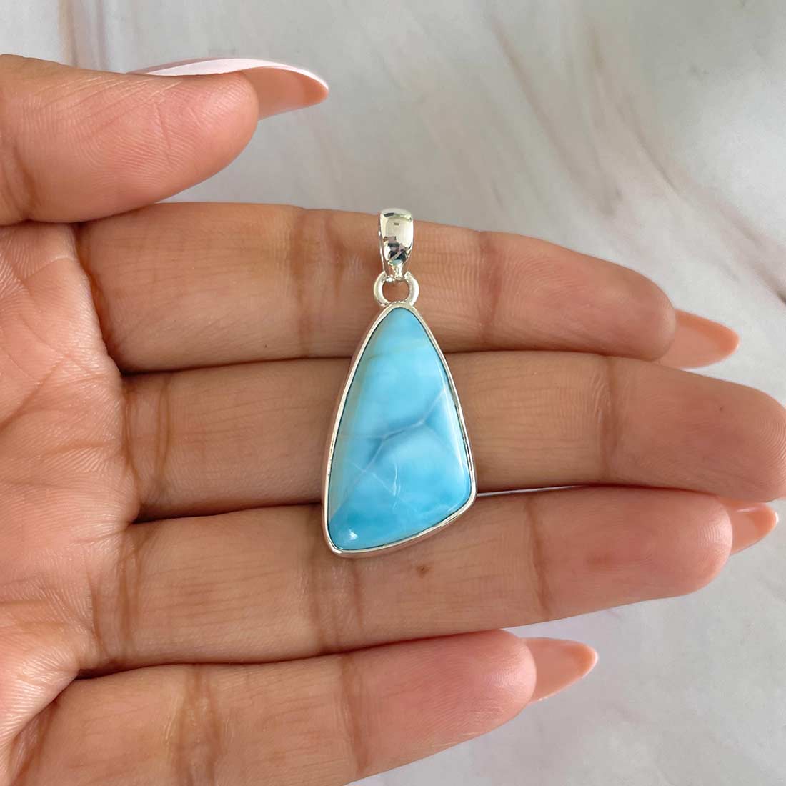Larimar Pendant-(LAR-P-558.)