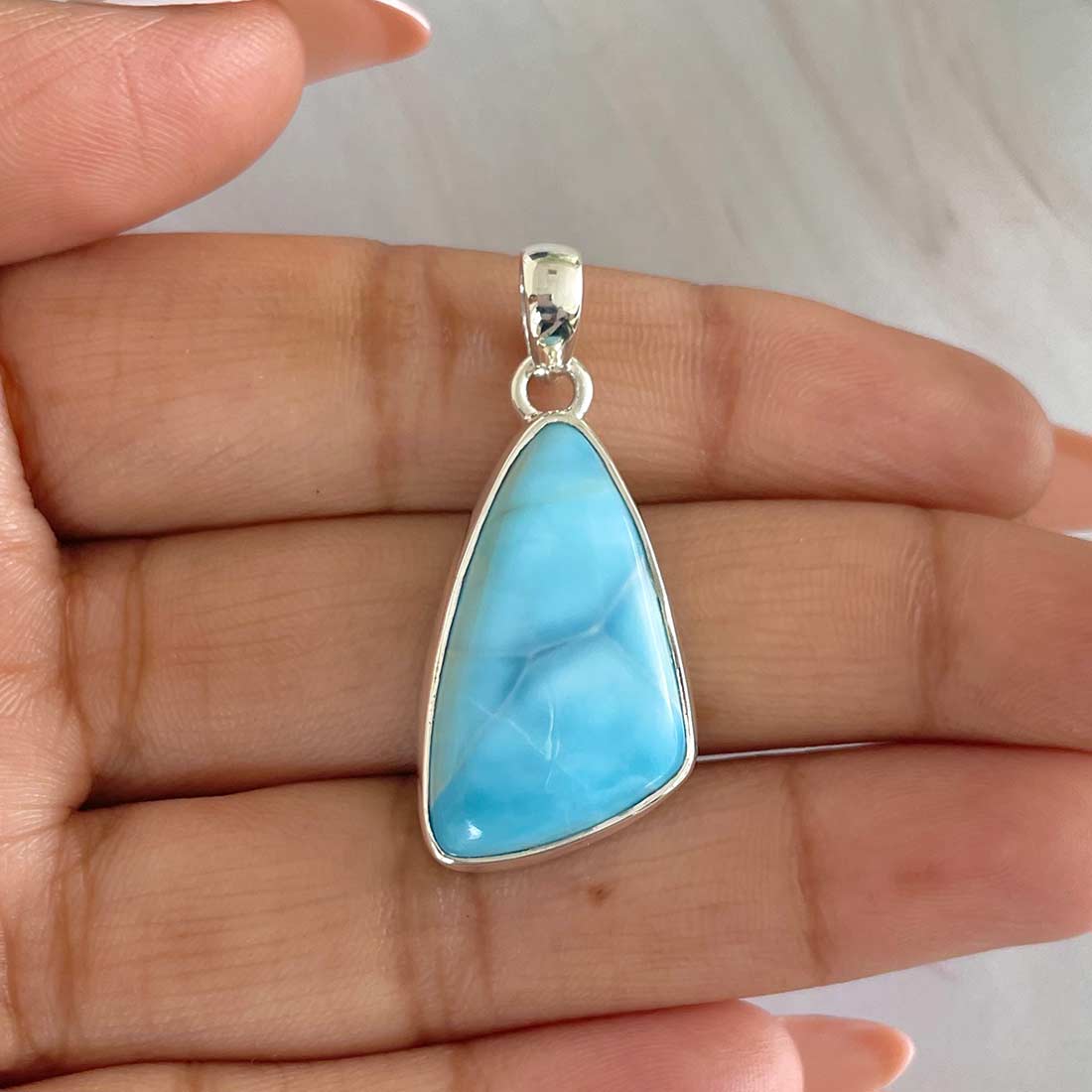 Larimar Pendant-(LAR-P-558.)