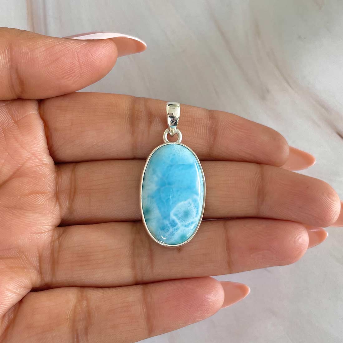 Larimar Pendant-(LAR-P-560.)