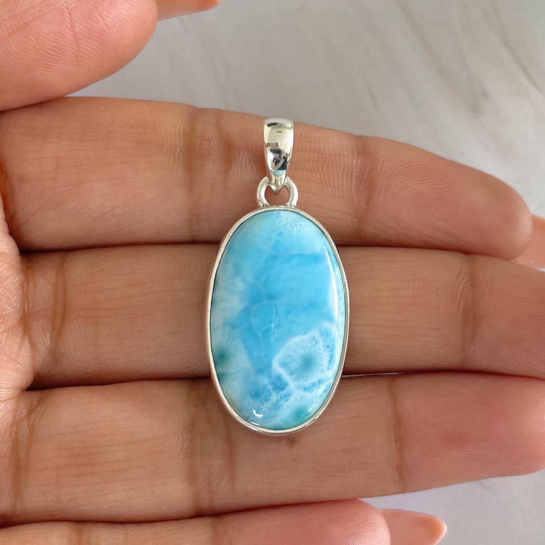 Larimar Pendant-(LAR-P-560.)