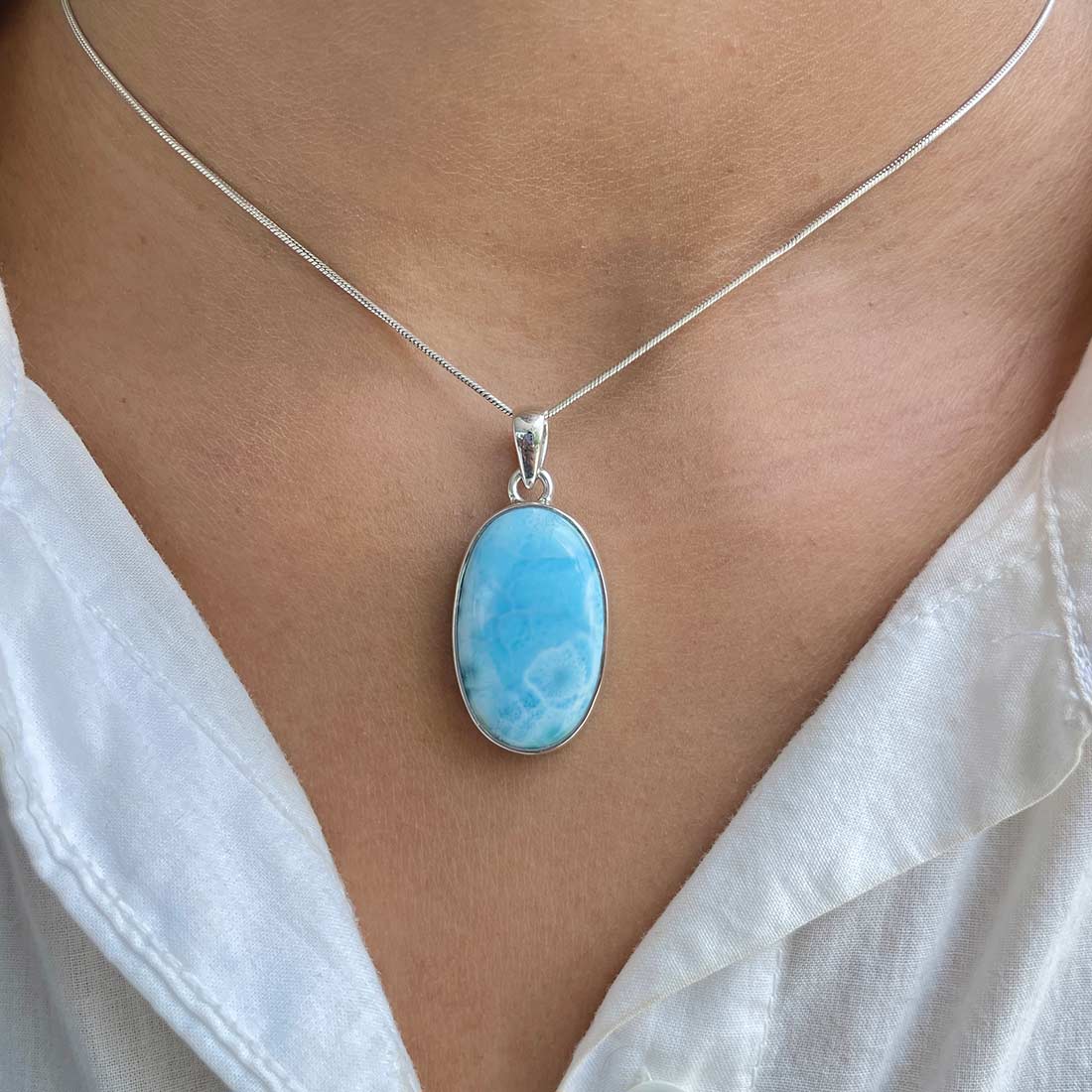 Larimar Pendant-(LAR-P-560.)