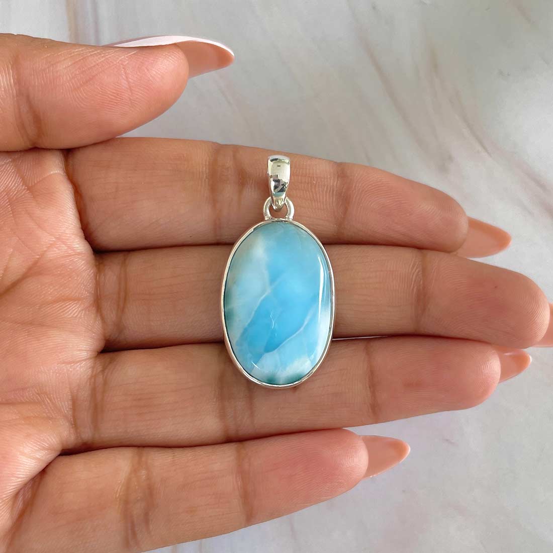 Larimar Pendant-(LAR-P-566.)