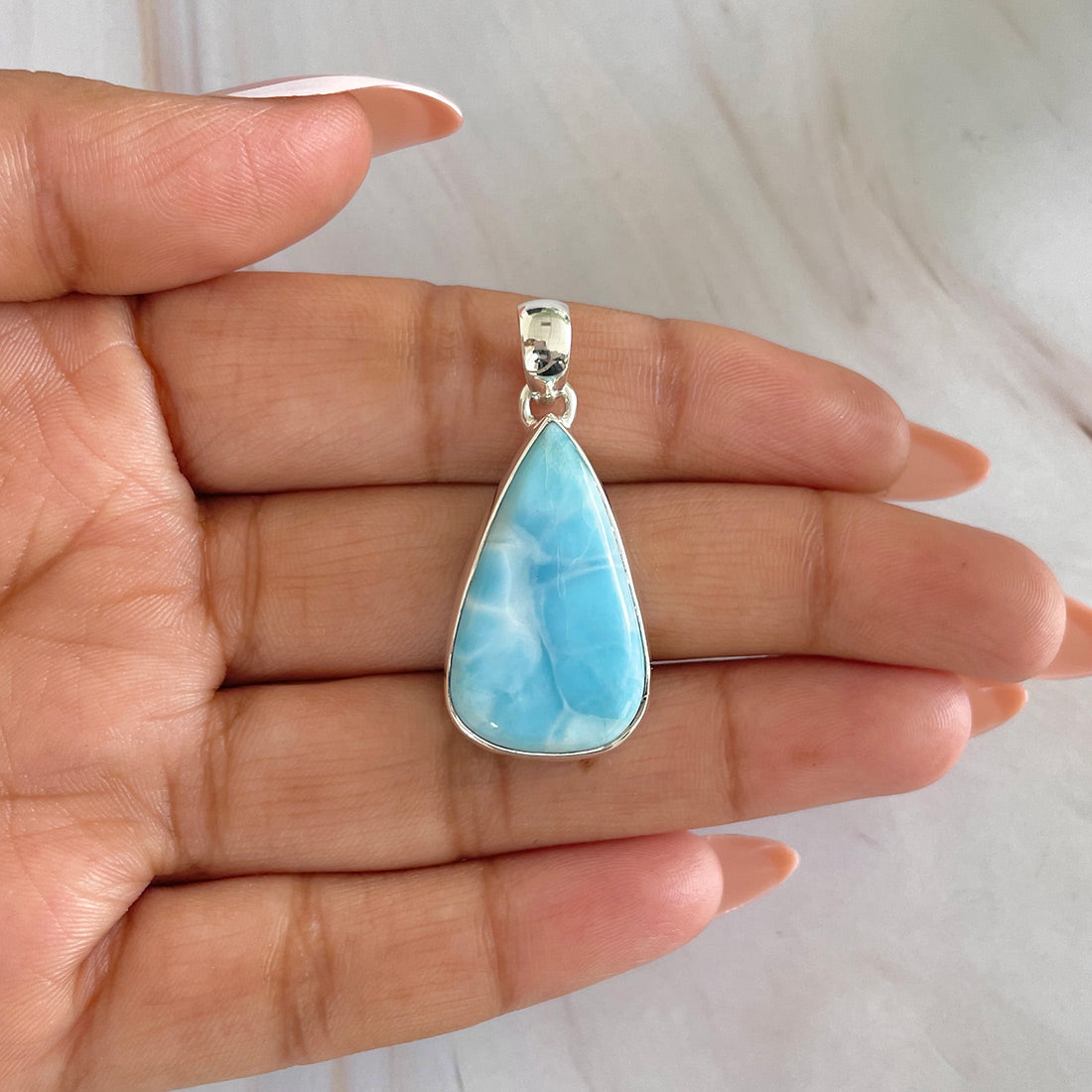 Larimar Pendant-(LAR-P-577.)