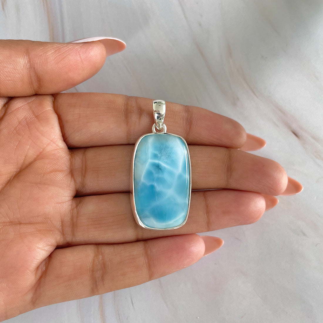 Larimar Pendant-(LAR-P-588.)