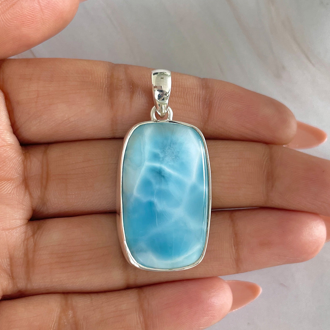 Larimar Pendant-(LAR-P-588.)