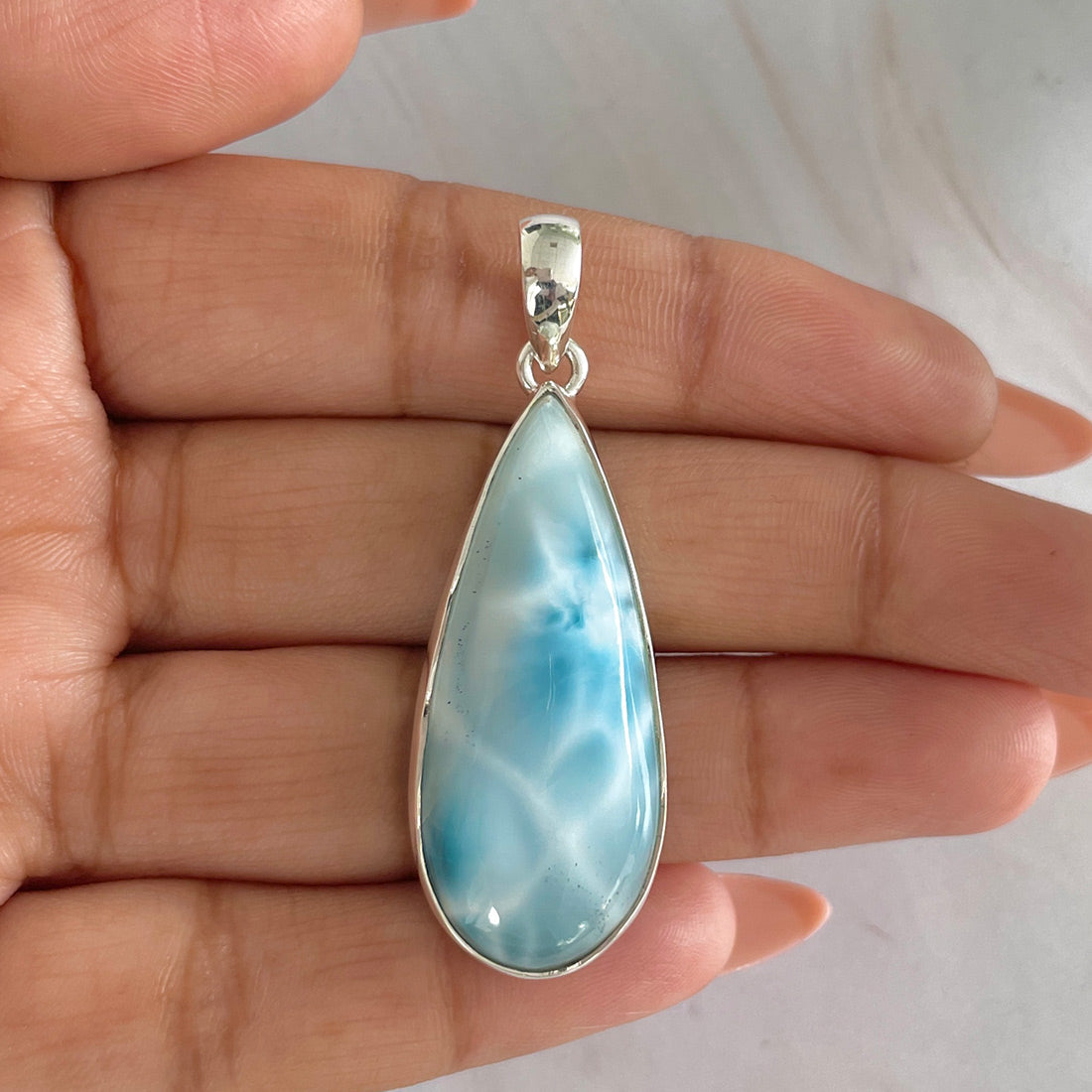 Larimar Pendant-(LAR-P-589.)