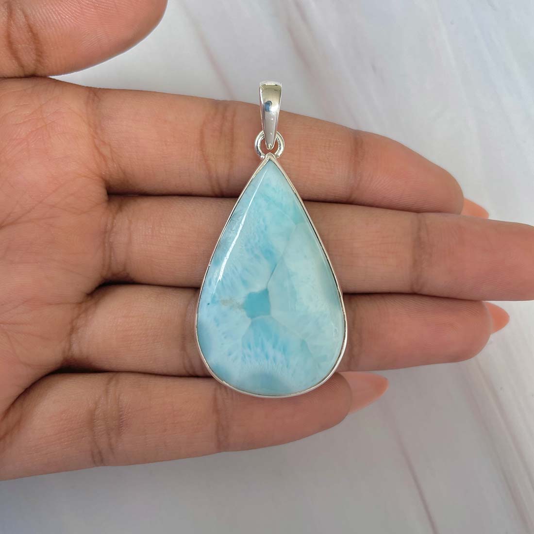 Larimar Pendant-(LAR-P-608.)