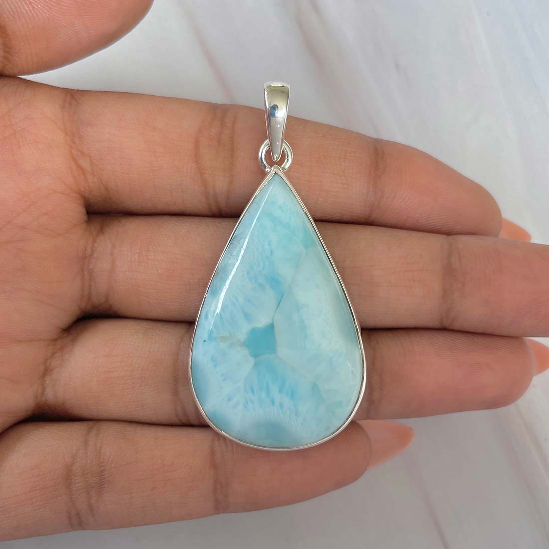 Larimar Pendant-(LAR-P-608.)
