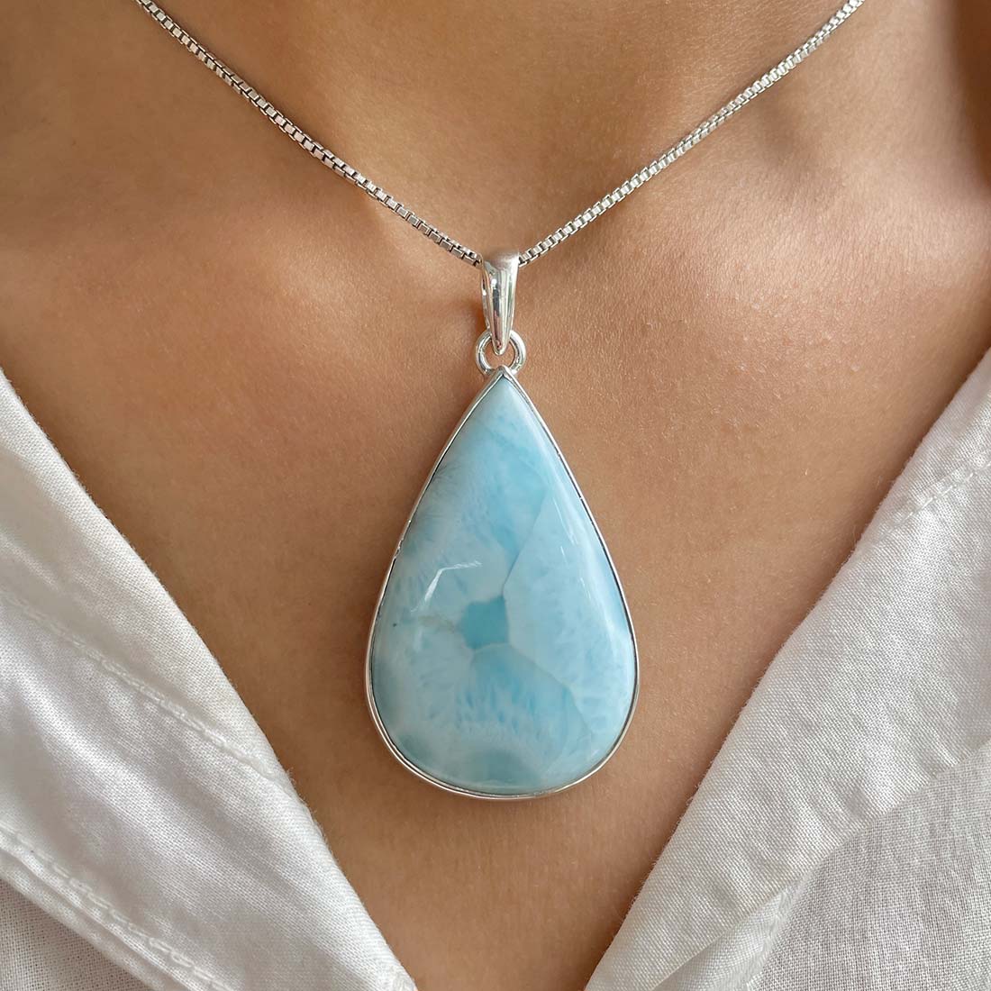 Larimar Pendant-(LAR-P-608.)