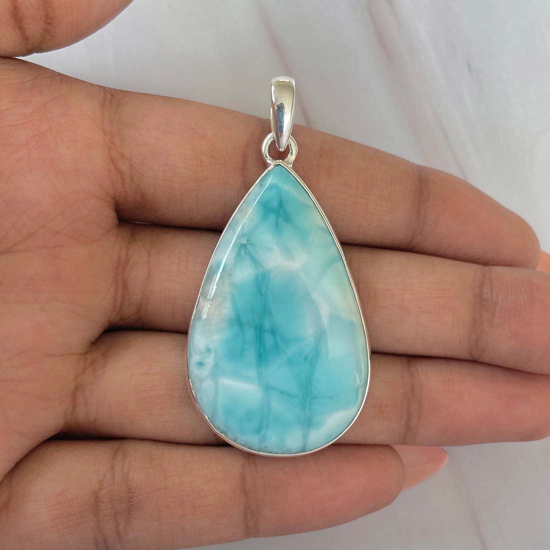 Larimar Pendant-(LAR-P-617.)