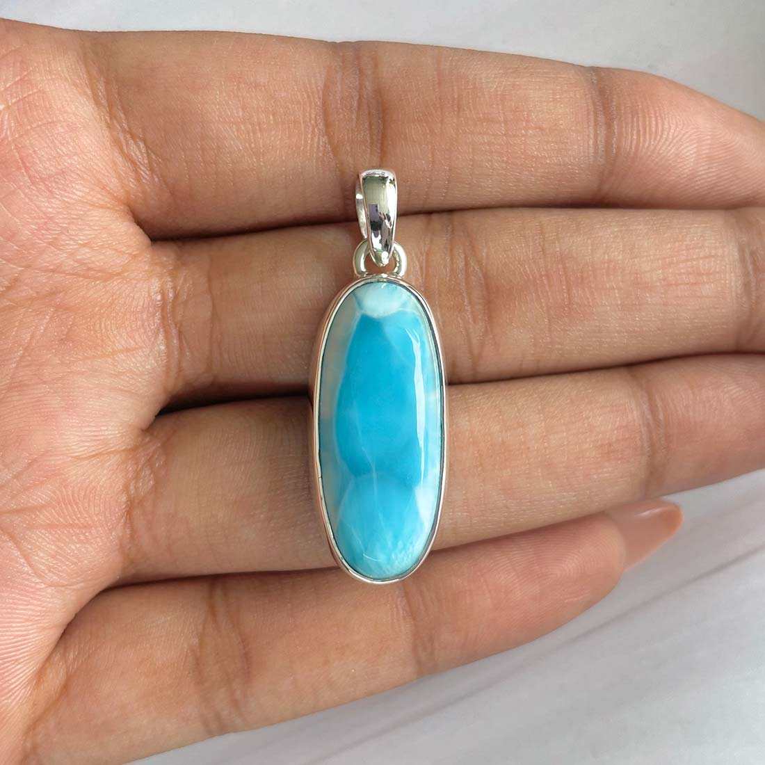 Larimar Pendant-(LAR-P-633.)