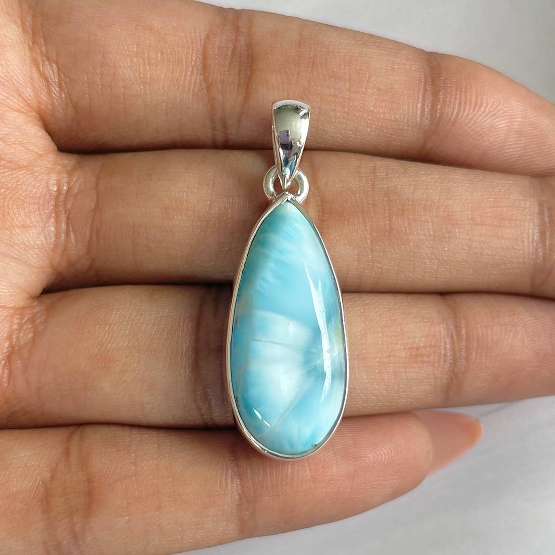 Larimar Pendant-(LAR-P-634.)