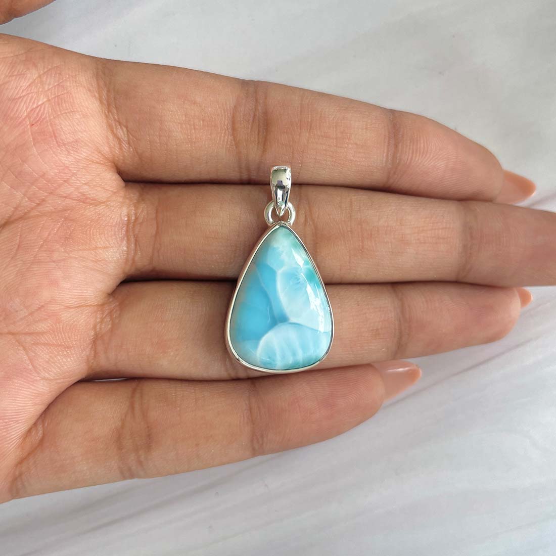 Larimar Pendant-(LAR-P-635.)