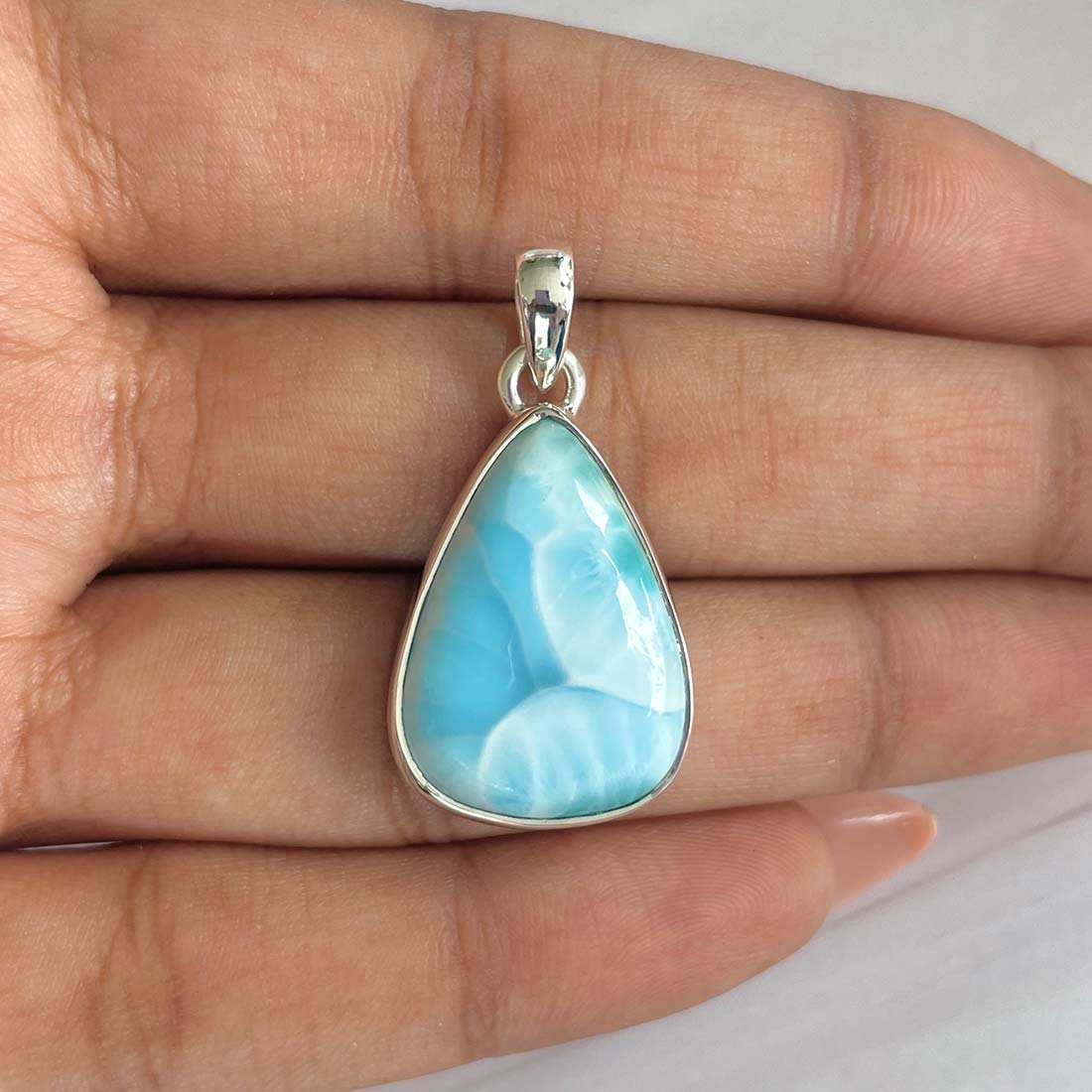 Larimar Pendant-(LAR-P-635.)