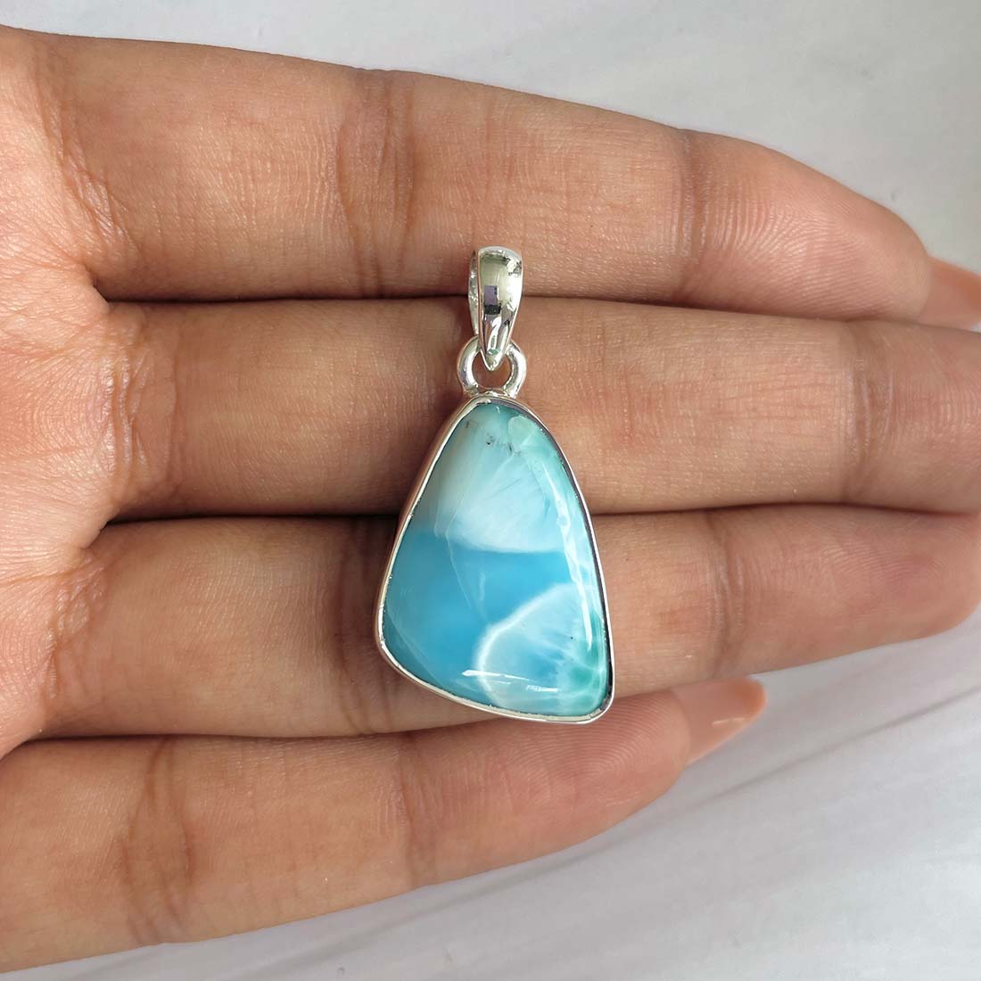 Larimar Pendant-(LAR-P-640.)