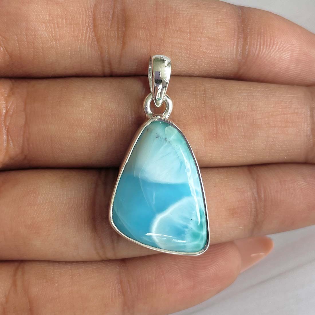 Larimar Pendant-(LAR-P-640.)