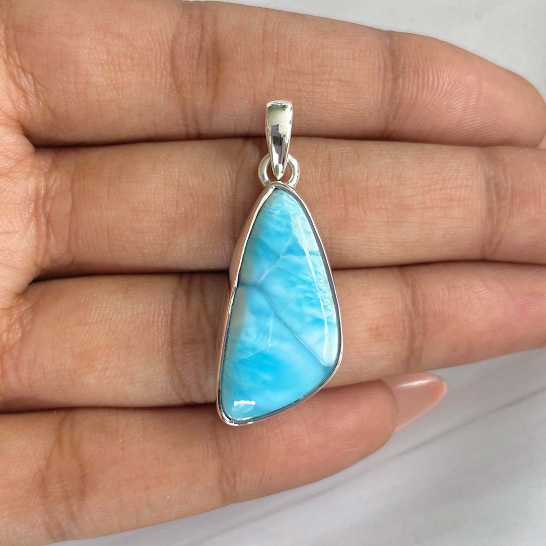 Larimar Pendant-(LAR-P-641.)