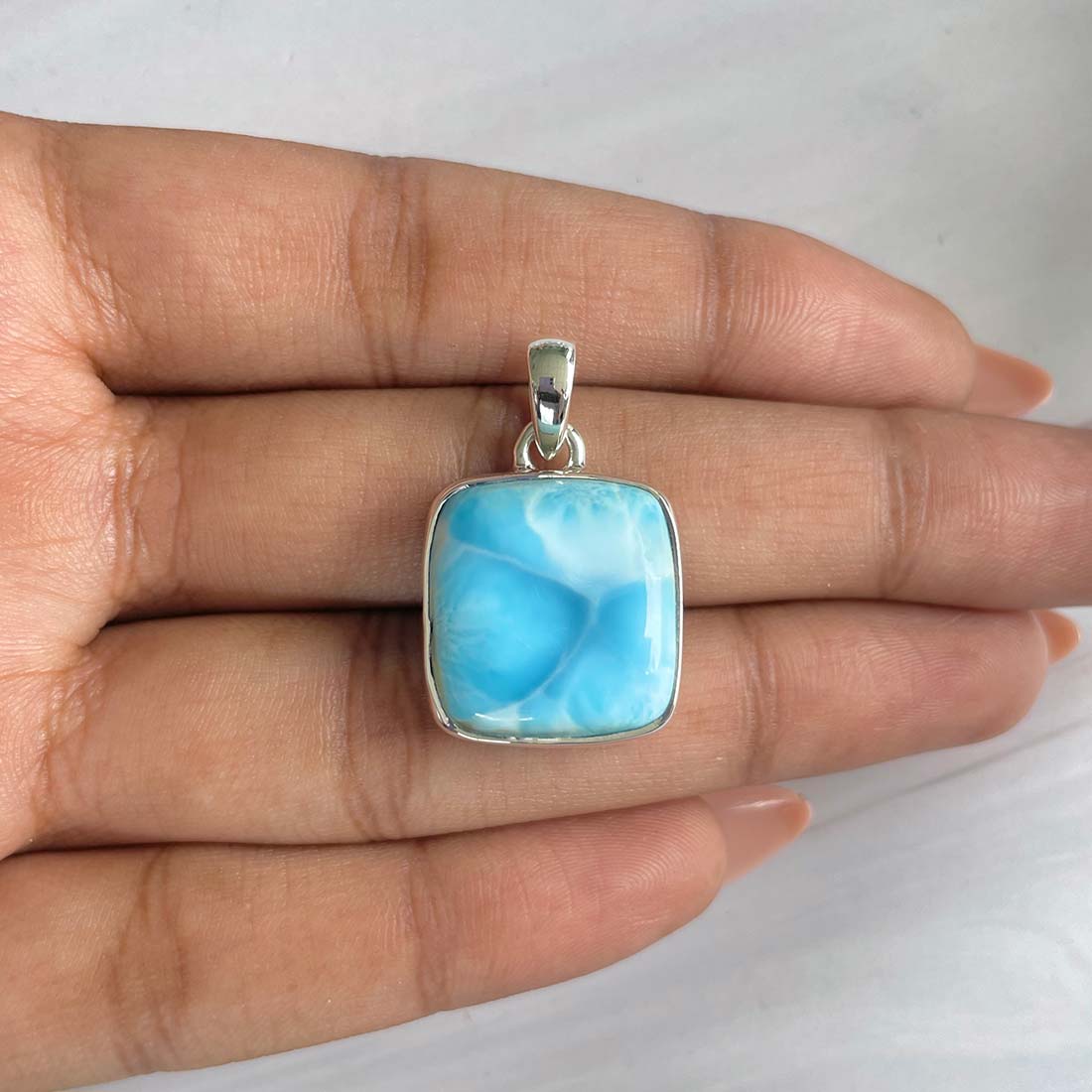 Larimar Pendant-(LAR-P-642.)
