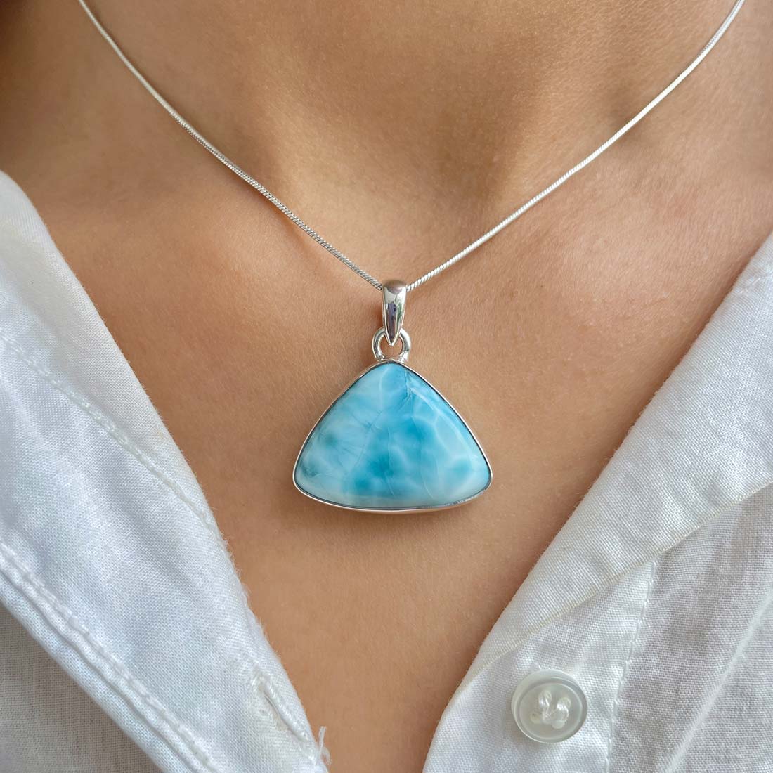 Larimar Pendant-(LAR-P-646.)