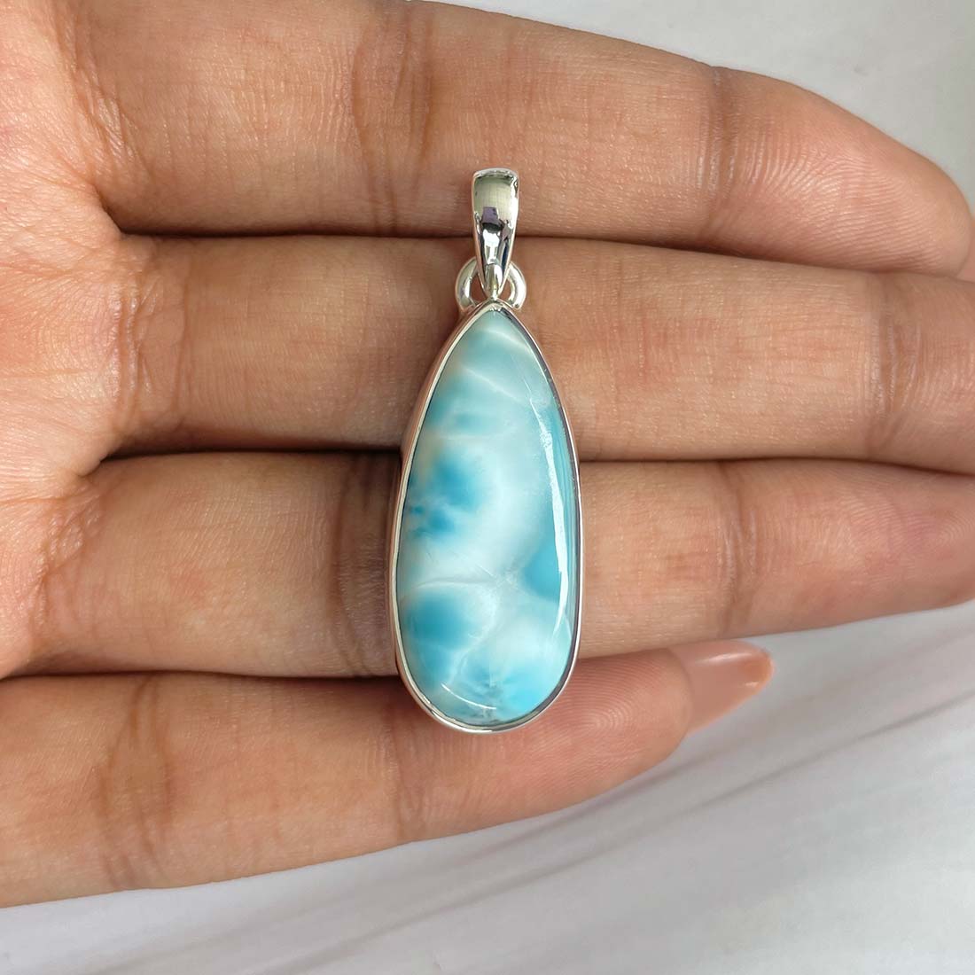 Larimar Pendant-(LAR-P-647.)