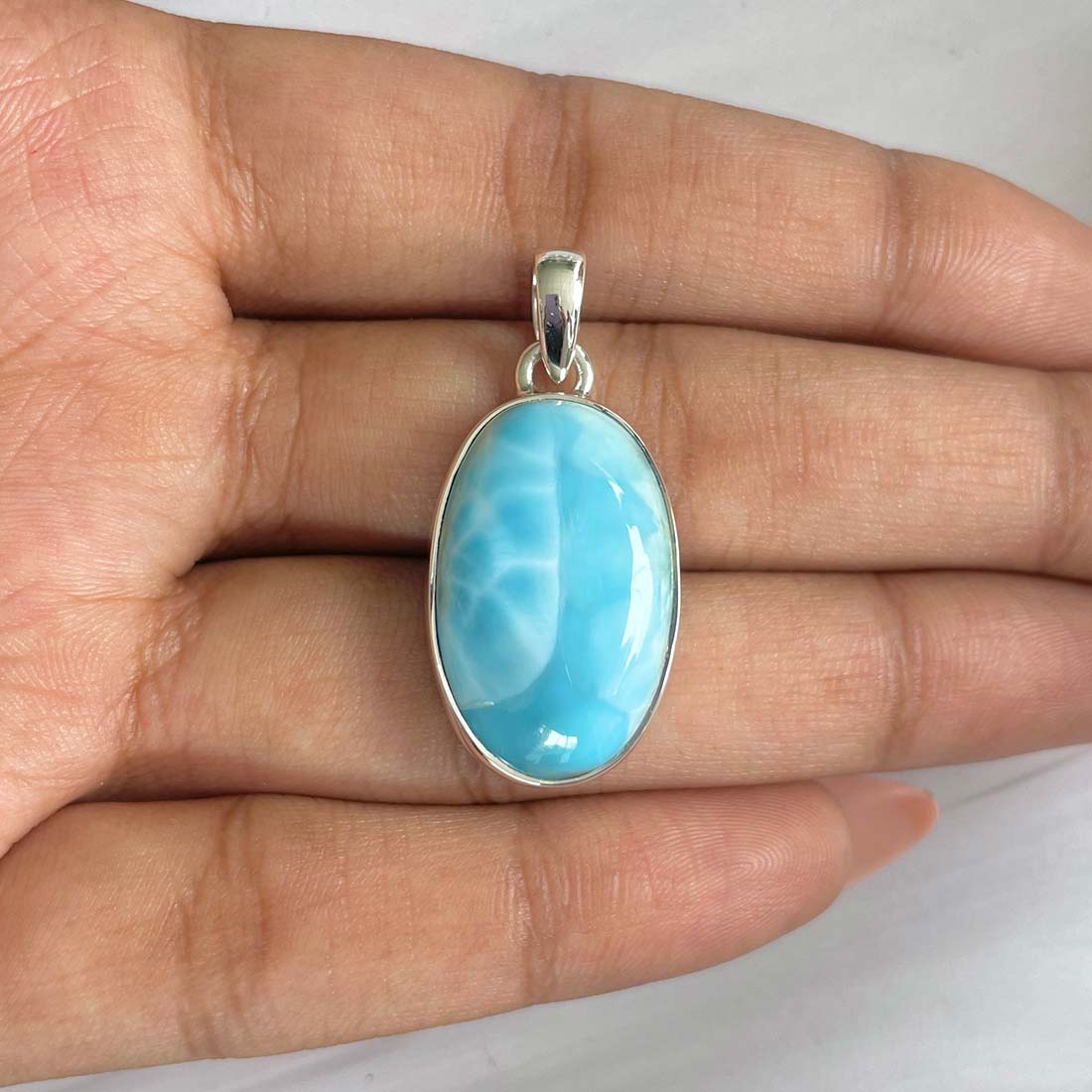 Larimar Pendant-(LAR-P-648.)