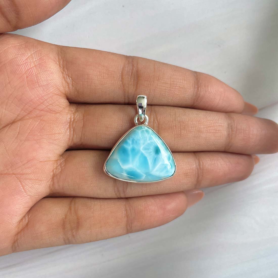 Larimar Pendant-(LAR-P-652.)