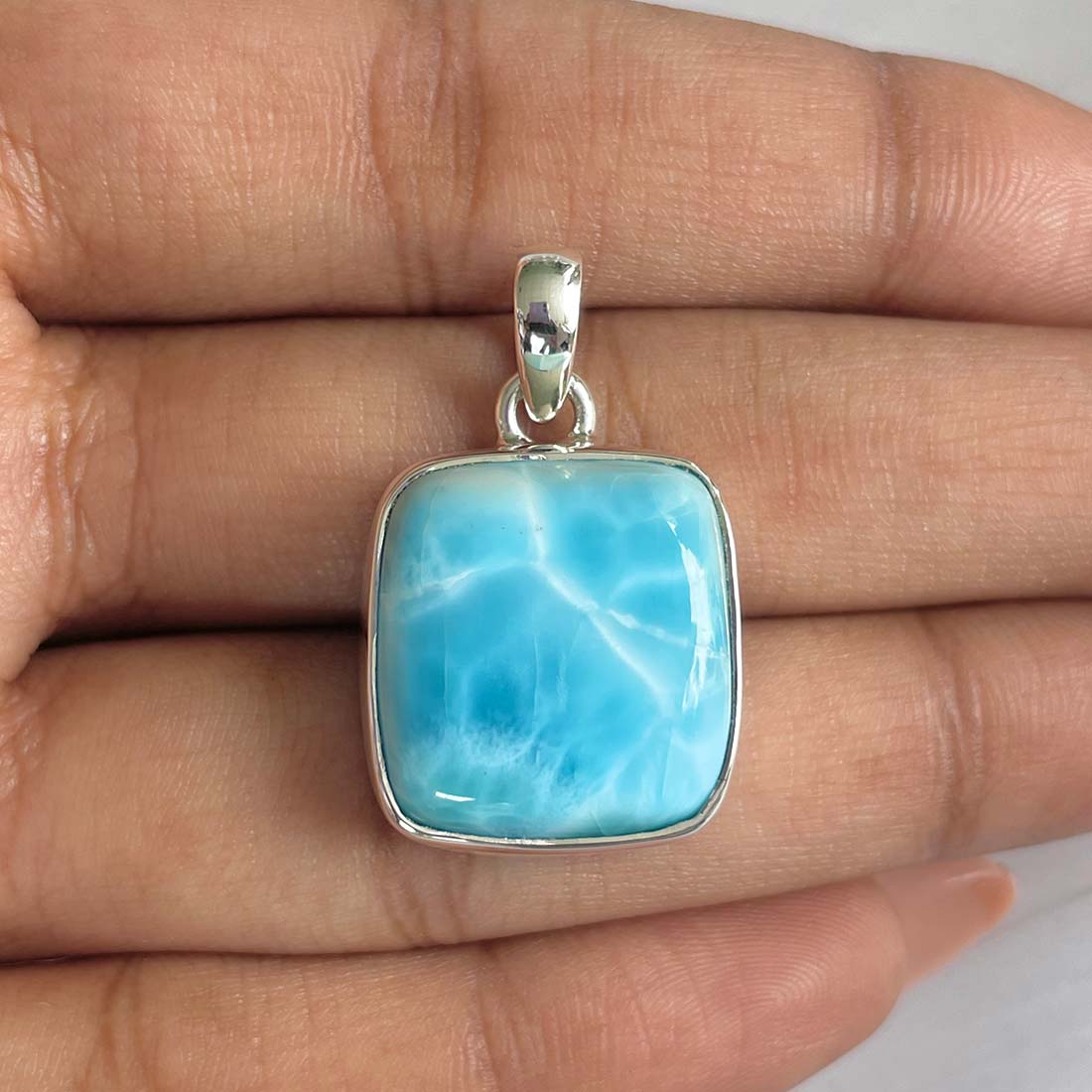 Larimar Pendant-(LAR-P-655.)