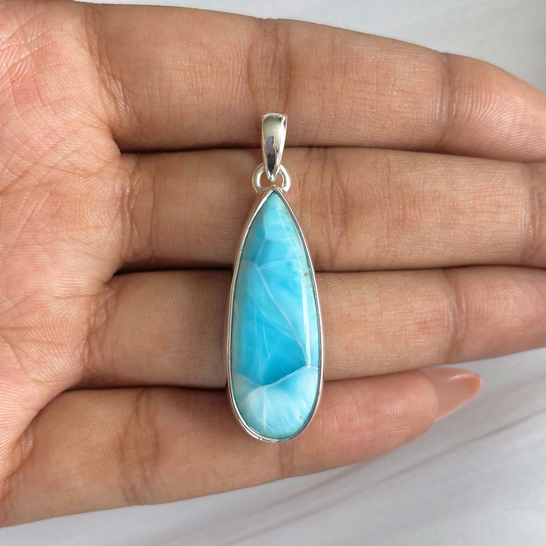 Larimar Pendant-(LAR-P-659.)