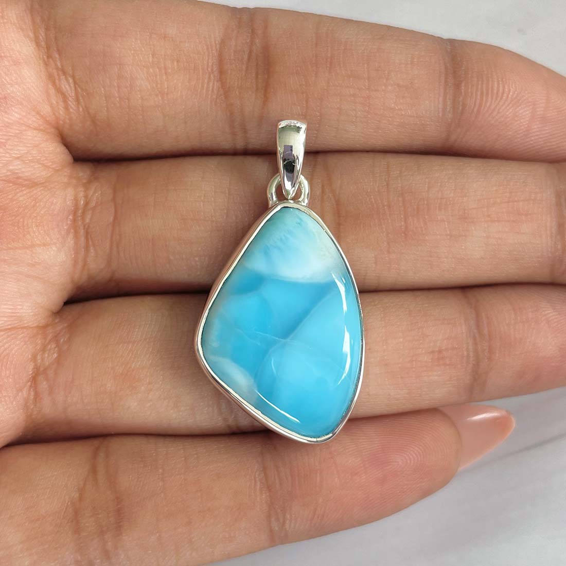 Larimar Pendant-(LAR-P-661.)