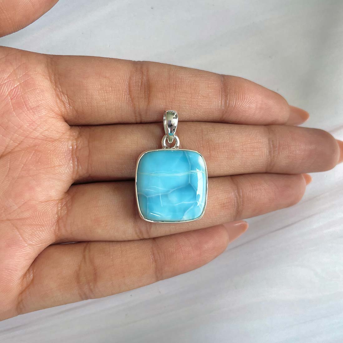 Larimar Pendant-(LAR-P-662.)