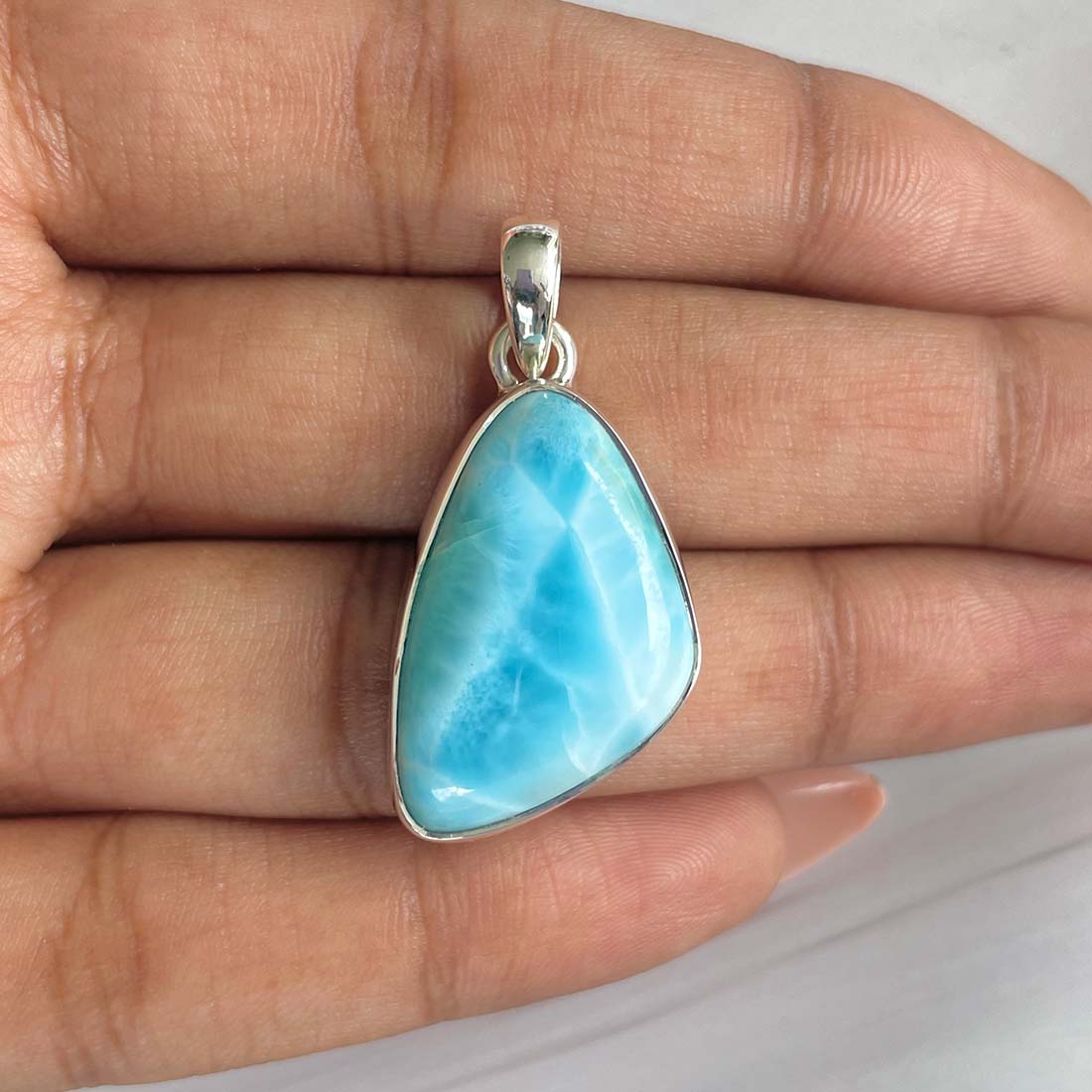 Larimar Pendant-(LAR-P-664.)