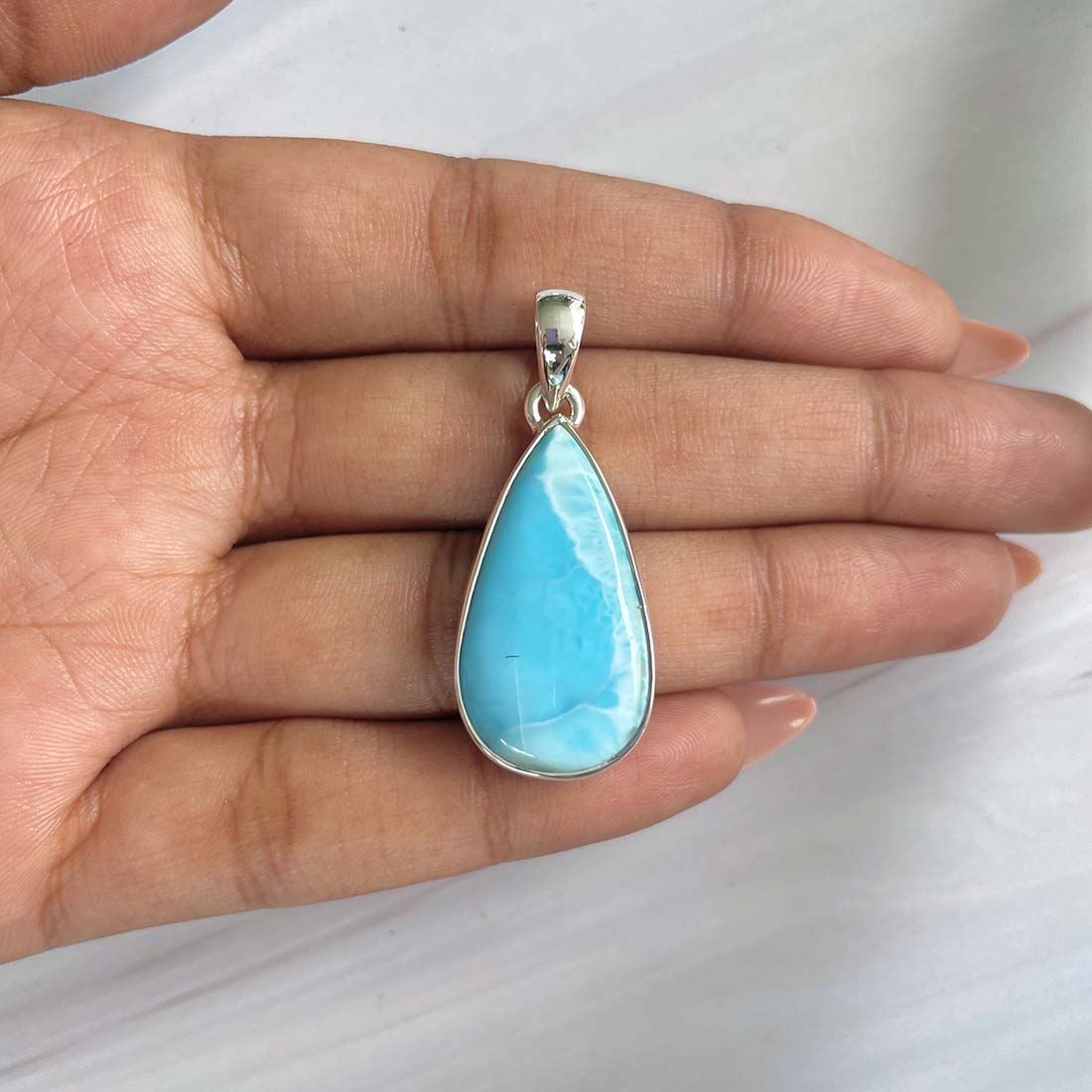 Larimar Pendant-(LAR-P-666.)