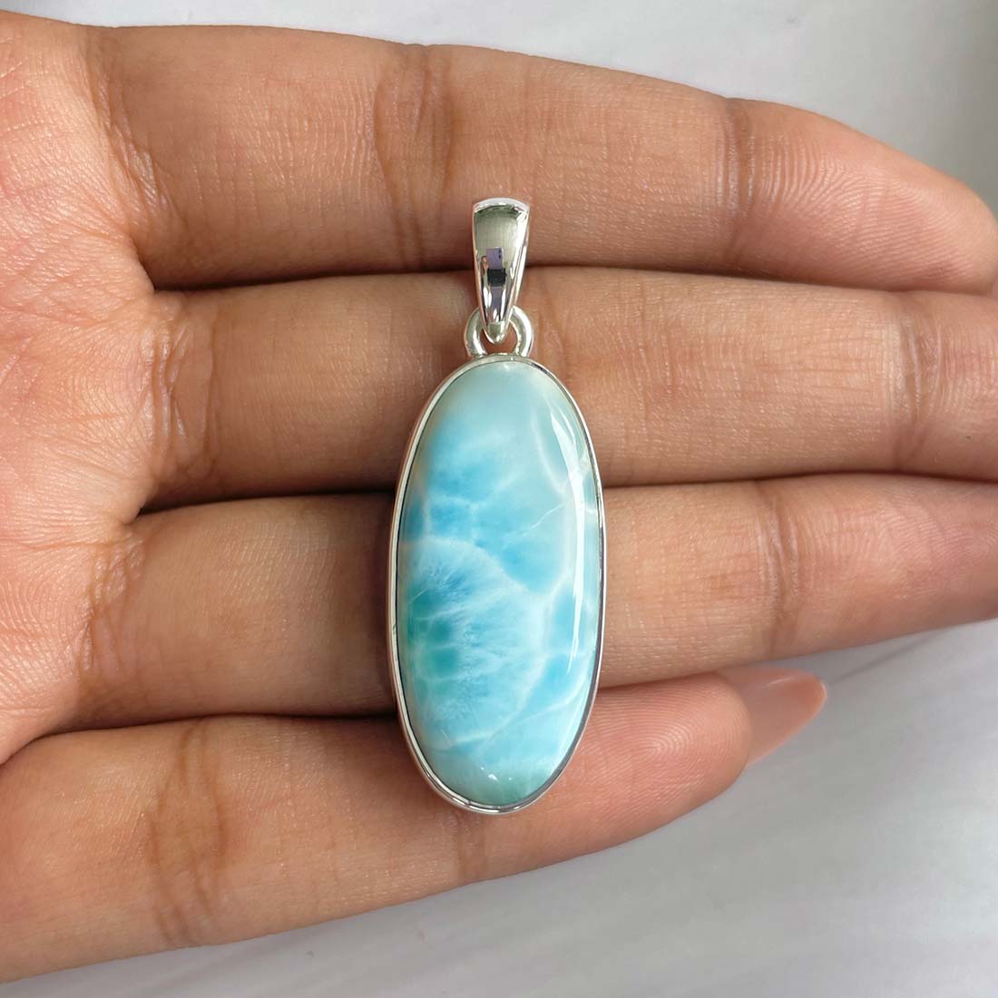 Larimar Pendant-(LAR-P-667.)