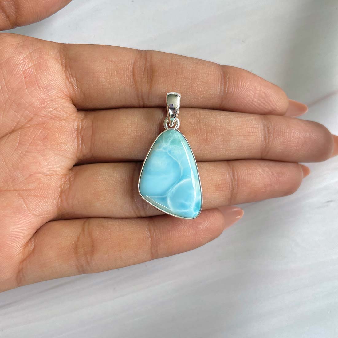 Larimar Pendant-(LAR-P-668.)