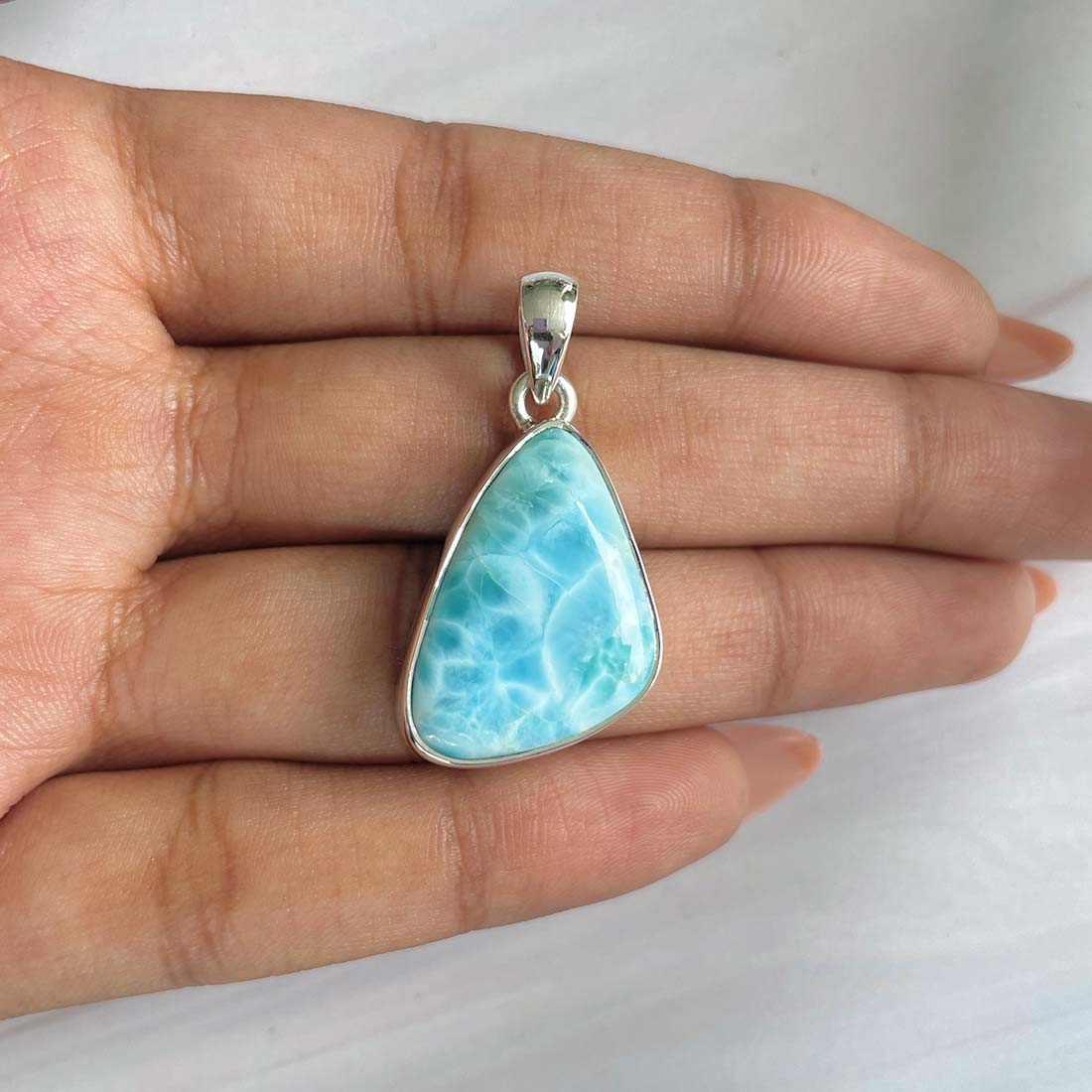 Larimar Pendant-(LAR-P-669.)