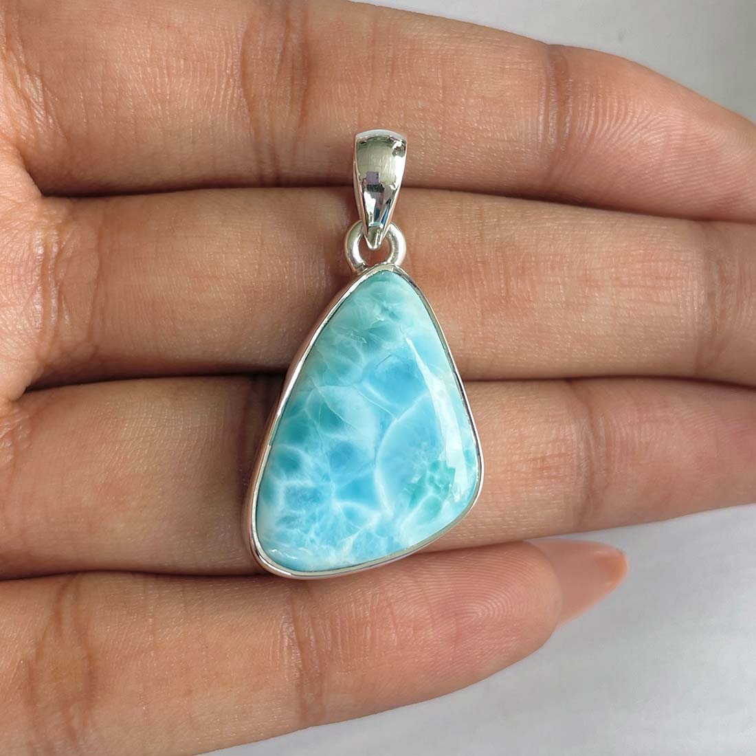 Larimar Pendant-(LAR-P-669.)