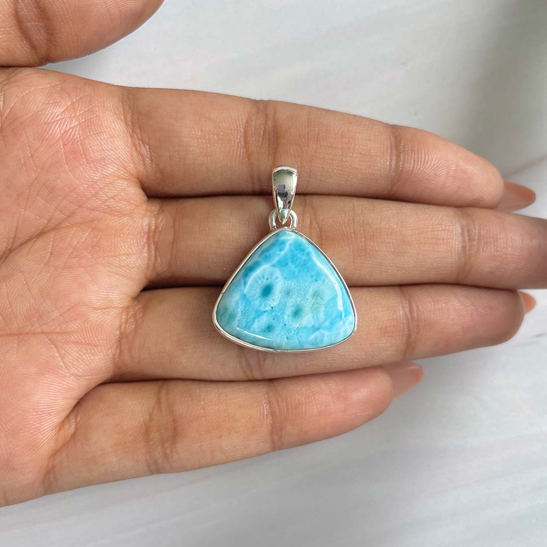 Larimar Pendant-(LAR-P-670.)