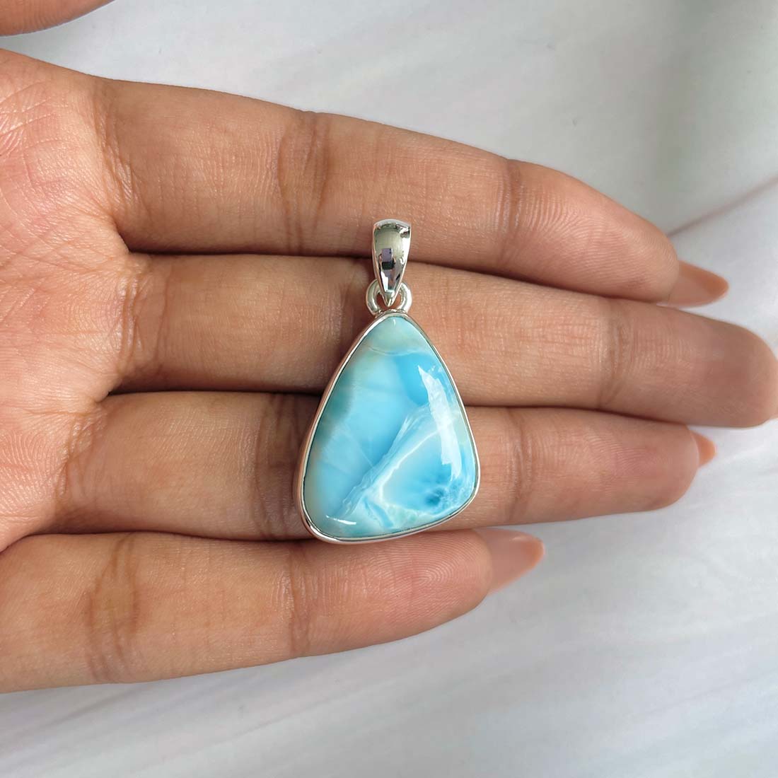 Larimar Pendant-(LAR-P-673.)