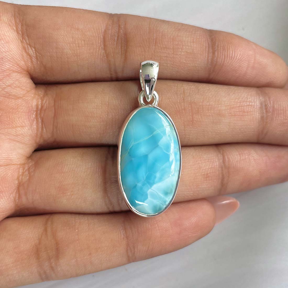 Larimar Pendant-(LAR-P-674.)
