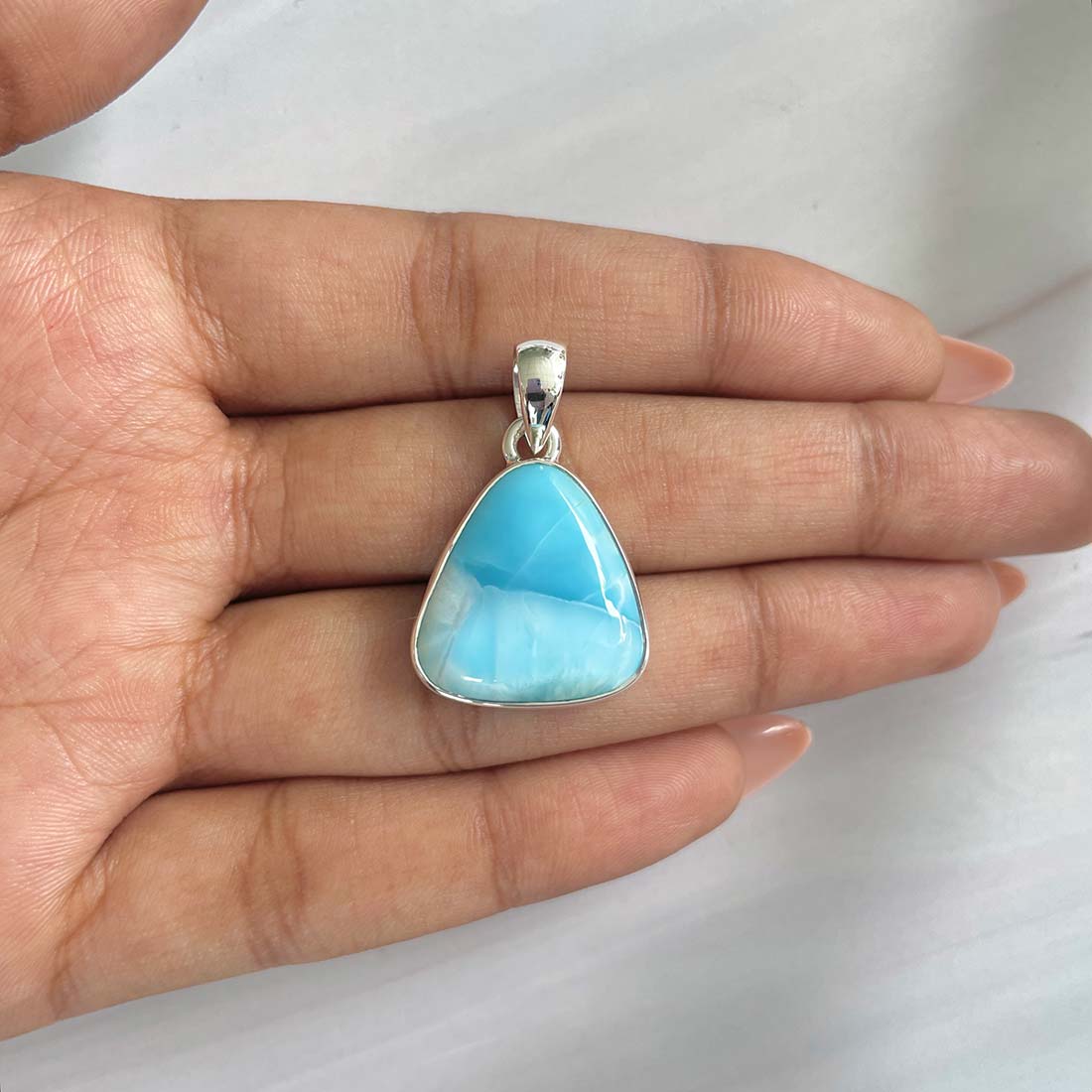 Larimar Pendant-(LAR-P-677.)