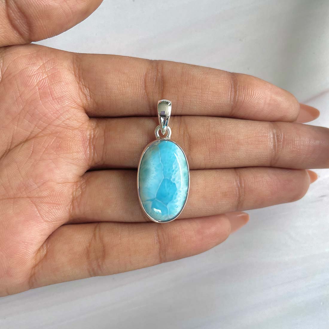 Larimar Pendant-(LAR-P-678.)