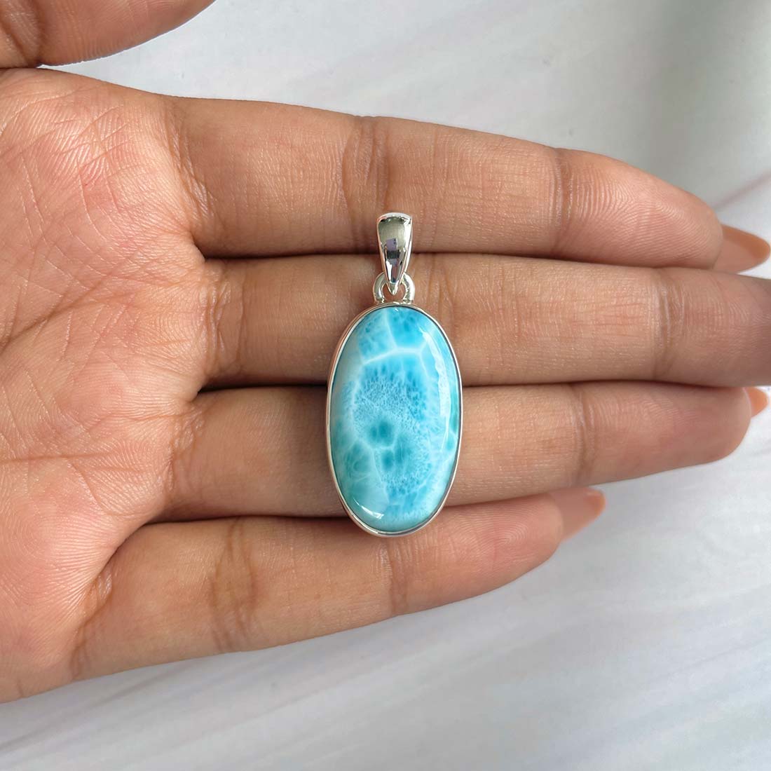 Larimar Pendant-(LAR-P-681.)