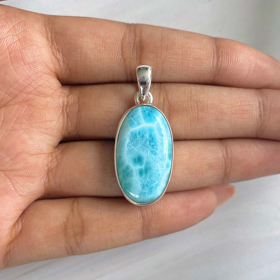 Larimar Pendant-(LAR-P-681.)