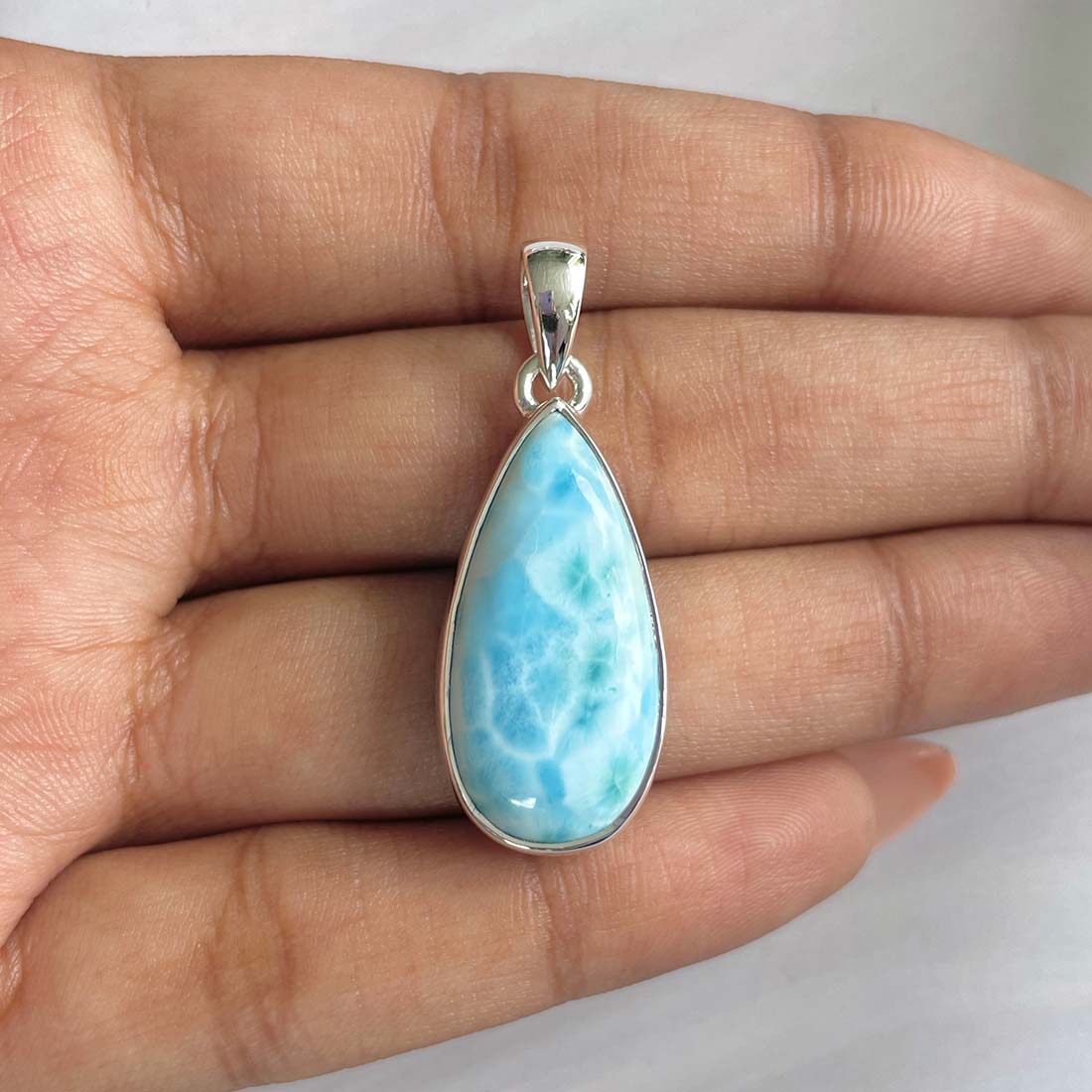 Larimar Pendant-(LAR-P-686.)